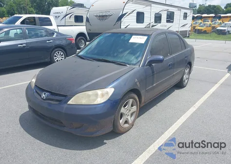 2004 Honda Civic Ex из США, поврежденный, VIN 2HGES26794H595692